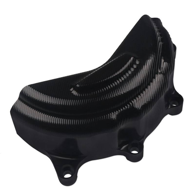 YIJIEBAO Passend for Ducati V4 V4S Panigale 2018 2019 2020 2021 Motorradzubehör CNC Aluminium Motor Stator Cover Case Slider Protector Motorrad-Motorschutz(NO Logo Black) von YIJIEBAO