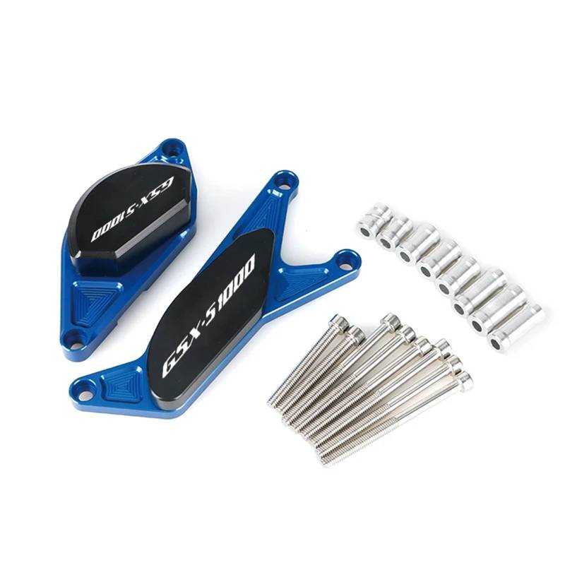 YIJIEBAO Rahmen Slider Crash Pad Motor Stator Fall Schoner Abdeckung Fit for Suzuki GSX S1000 S1000F GSX-S1000 GSX-S1000F GSX-S GSXS 1000 2015 2016 Motorrad-Motorschutz(Blue) von YIJIEBAO