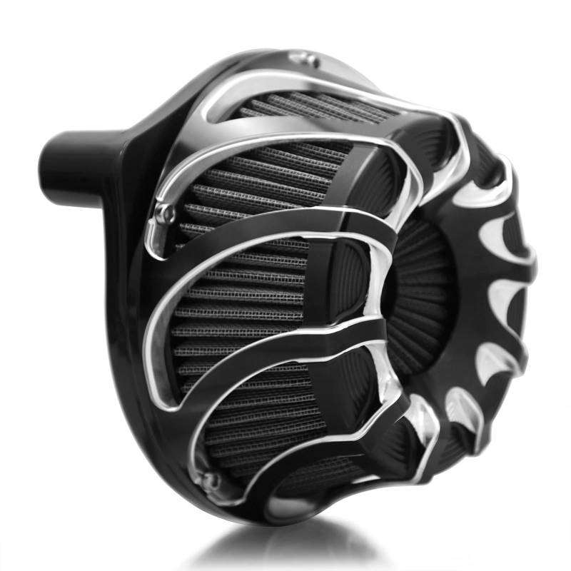 YIJIEBAO Regen Socker Abdeckung CNC Cnc Cut Air Intake Reiniger Filter Fit for 2017-2022 FLHXS Street Glide Spezielle von YIJIEBAO
