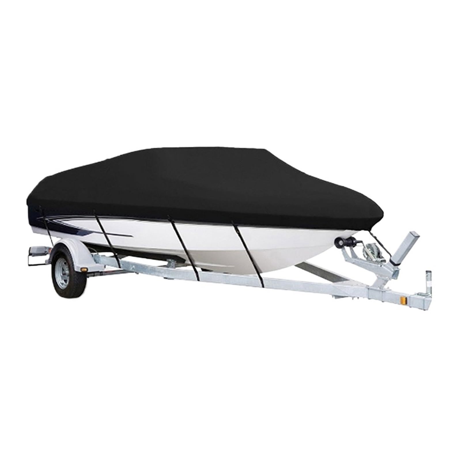 Jet Ski Abdeckung Schwarze Yacht Bootsabdeckung Anti-UV Wasserdichter Außenschutz Hochleistungs-Marinefischerei-Schnellboot Jet Ski Abdeckung(20-22FT) von YILWPV