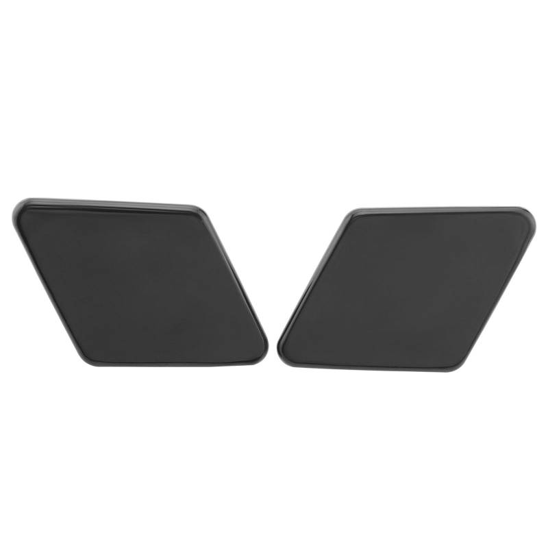 YINETTECH 1 Paar Auto Vorne Links und Rechts Auto Stoßstange Scheinwerfer Waschdüse Jet Cover Cap 61678031307 61678031308 Kompatibel mit BMW 3er E90 2005-2009 Schwarz von YINETTECH