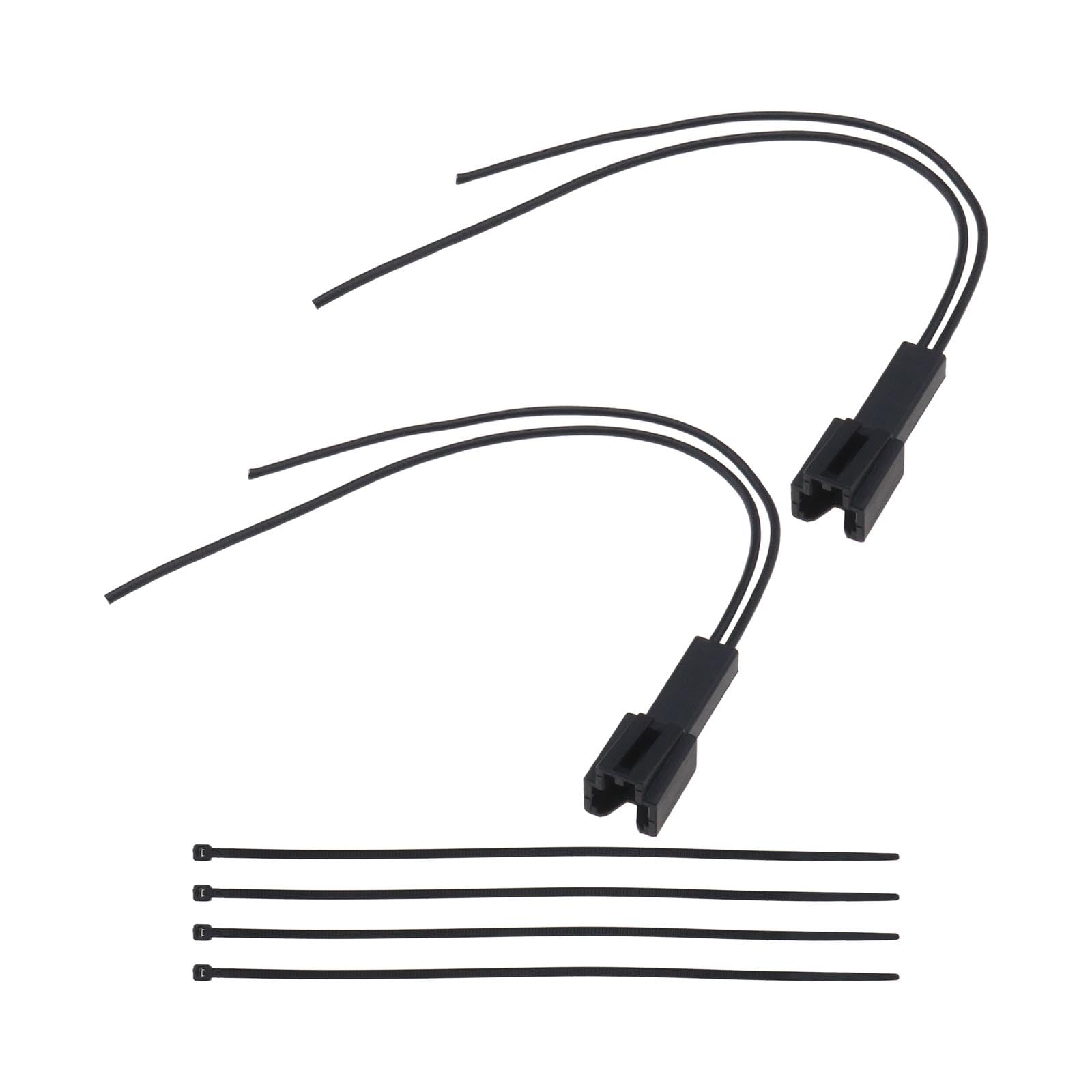 YINETTECH 2 Stück Auto 2-polig Weiblich Elektronische Stecker Kabelbäume Reparatur Kabel 4B0971832 90764902 für Automotive Elektrische Geräte Enthalten 4 Stück Kabelbinder YINETTECH 2 Stück Auto 2-polig Weiblich Elektronische Stecker Kabelbäume Reparatur Kabel 4B0971832 90764902 für Automotive Elektrische Geräte Enthalten 4 Stück Kabelbinder von YINETTECH