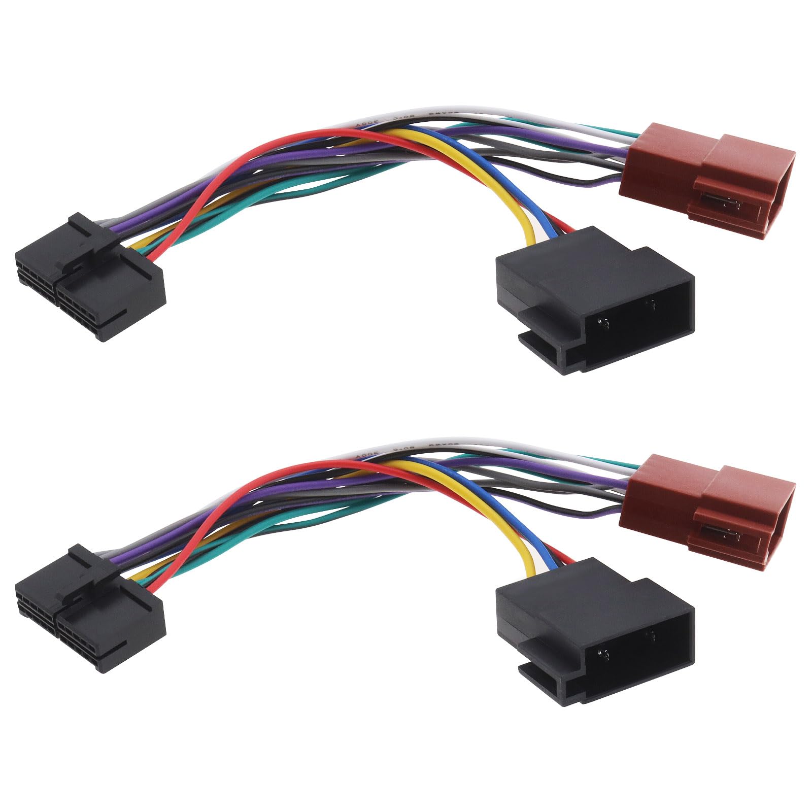 YINETTECH 2 Stück Autoradio-ISO-Adapter 20-polig Auf Kabelbaum-Adapter Kabelstecker Verkabelung 17,5cm Auto-Stereo-Radio Für DIN-Anschluss Mit Einziehbarem Bildschirm YINETTECH 2 Stück Autoradio-ISO-Adapter 20-polig Auf Kabelbaum-Adapter Kabelstecker Verkabelung 17,5cm Auto-Stereo-Radio Für DIN-Anschluss Mit Einziehbarem Bildschirm von YINETTECH