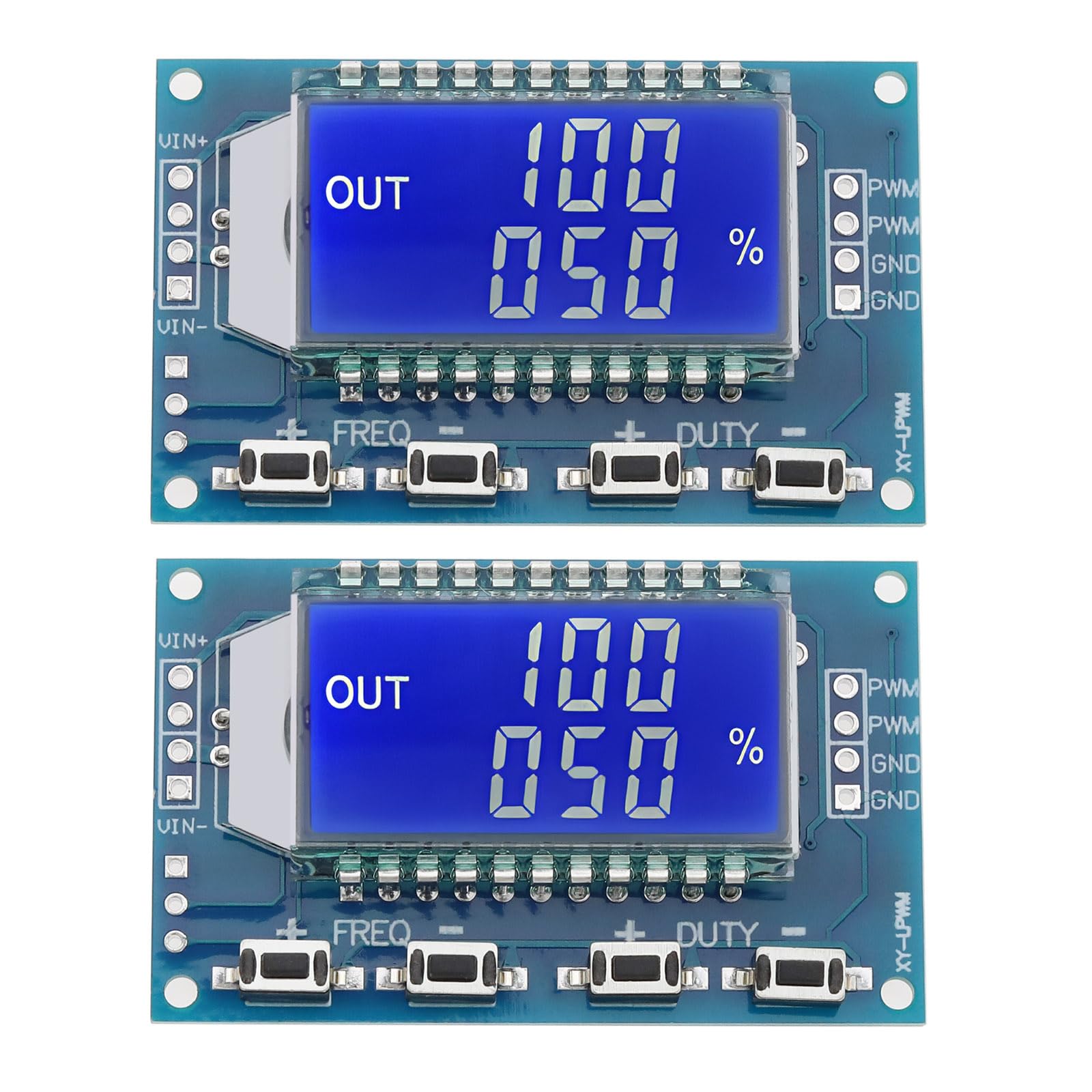 YINETTECH 2 Stück PWM-Signalgenerator PWM-Rechteckwellen-Signalgenerator LCD-Display Signalgeneratormodul 1-Kanal-Frequenzgenerator Rechteckwellengenerator YINETTECH 2 Stück PWM-Signalgenerator PWM-Rechteckwellen-Signalgenerator LCD-Display Signalgeneratormodul 1-Kanal-Frequenzgenerator Rechteckwellengenerator von YINETTECH