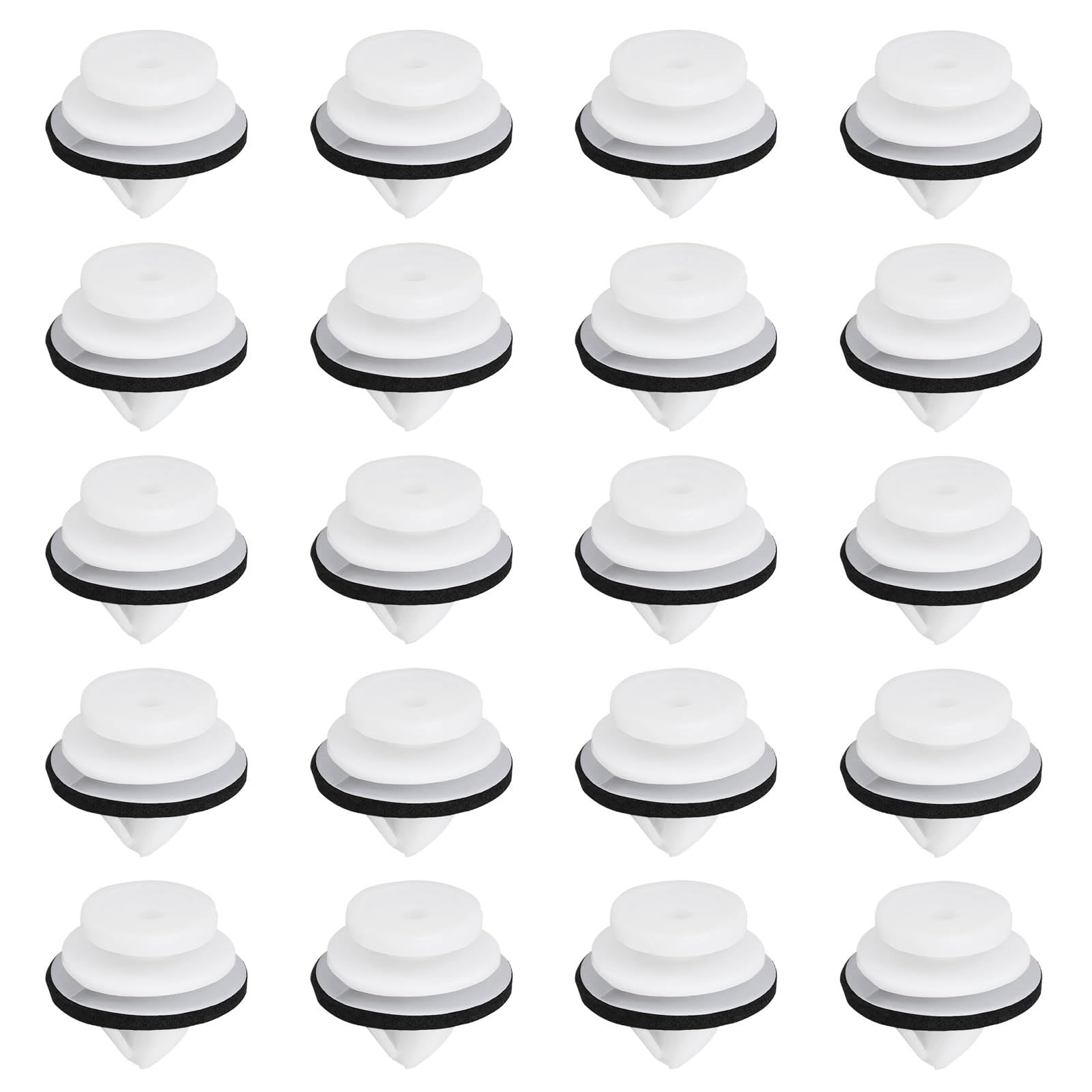 YINETTECH 20 Stück Auto-Kunststoff-Verkleidungs-Clips, Türformhalter, Radlauf-Form-Clip mit Dichtung, LR028939, kompatibel mit Range Rover Sport L49 YINETTECH 20 Stück Auto-Kunststoff-Verkleidungs-Clips, Türformhalter, Radlauf-Form-Clip mit Dichtung, LR028939, kompatibel mit Range Rover Sport L49 von YINETTECH