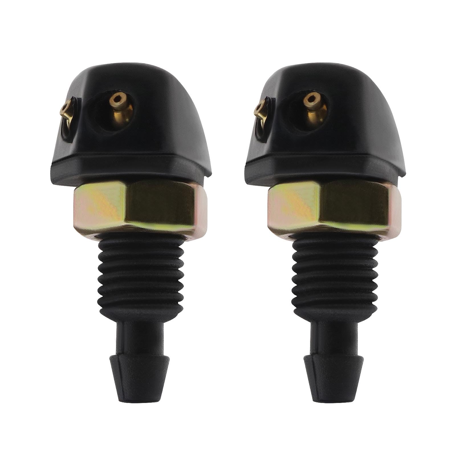 YINETTECH 2PCS 4,8mm Auto Scheibenwischer Waschdüsen Dual Outlet Scheibenwaschanlage Wischer Scheibenwaschdüsen Automotive Ersatzteile von YINETTECH