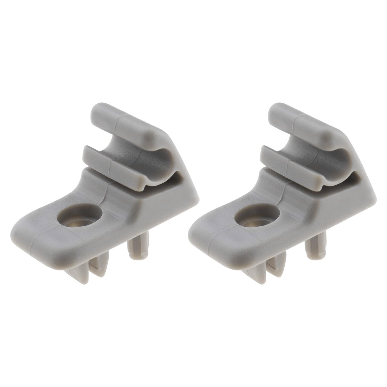 YINETTECH 2PCS Auto Sonnenblende Clip Retainer Haken Halter Befestigung Halterung Aufhänger 713812631 Kompatibel mit Punto Fiorino Doblo Palio Bravo Grau von YINETTECH