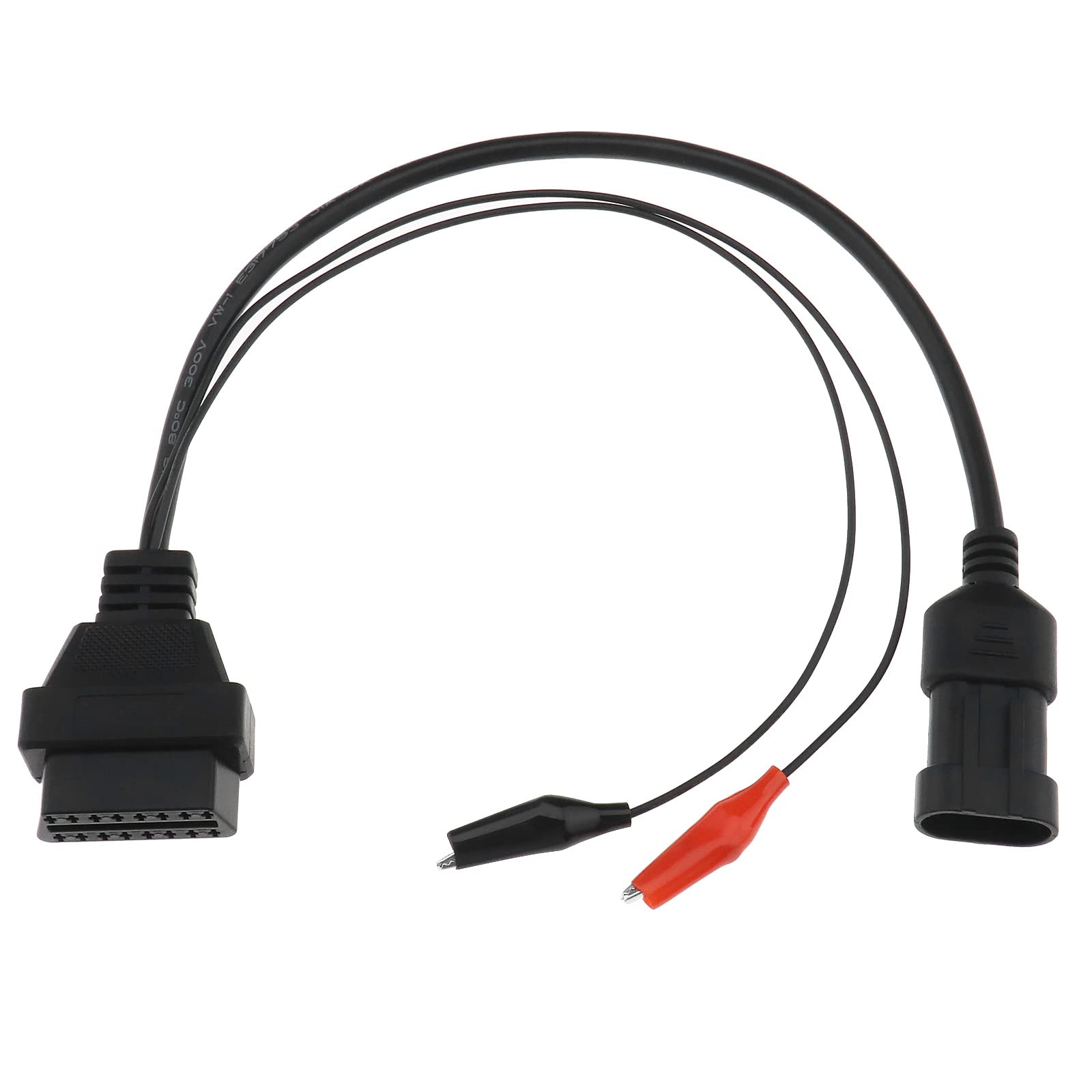 YINETTECH 3 Pin auf 16 Pin OBDII OBD2 Diagnose-Adapterkabel zum Anschluss von OBD II 16pin Diagnosegerät Fahrzeug OBD-II Motorsystem Diagnosewerkzeuge Teile von YINETTECH