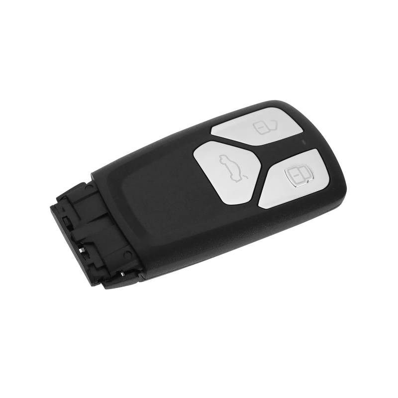 YINETTECH 3 Tasten Fernbedienung Smart Key Shell Kompatibel mit Audi TT A4 A5 Q7 SQ7 RS TTS Fernbedienung Schlüsselgehäuse mit Batteriehalter Auto Fob Schlüsselgehäuse Ersatz von YINETTECH