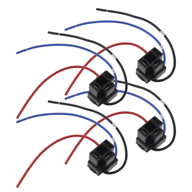 YINETTECH 4stk H4 3-polig Scheinwerfer Kabelbaum Adapter Reparatur Lampe Kabelbaum Buchse Stecker Kabel Draht Stecker Automotive Beleuchtung Teile 15cm von YINETTECH