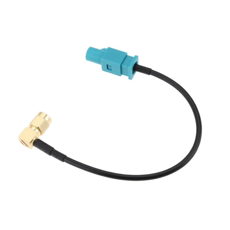 YINETTECH Fakra Z Stecker auf 90 Grad SMA Stecker Auto GPS Antenne Adapter Kabel 15cm Draht von YINETTECH