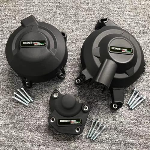 Motorgehäuseabdeckung Schutz für Triumph Daytona 675R 11-12/Street Triple R 2011-2016 Motorrad Kurbelgehäuse Getriebe Full Covers Crash Protection von YINGD