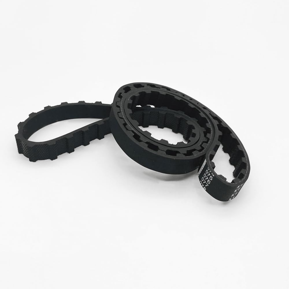 1 Stück L-förmiger Trapezzahn-Antriebsriemen, Größe 555L-1035L, schwarzer Gummi-Synchronriemen mit geschlossener Schleife, Breite 10/12,5/20/25 mm(600L,1pc-20mm) von YINGDLEB