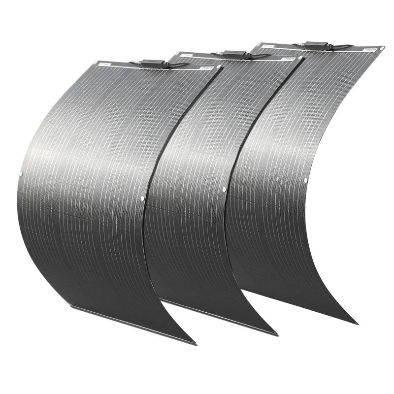 3 * 100w Flexibles ETFE Monokristallines Solarpanel 300W etfe Solarmodul Solarzelle Photovoltaik Solarladegerät Solaranlage, für netzunabhängiges System/Inselanlage/Tragbares Kraftwerk/Akku/Balkon von YINGGUANG