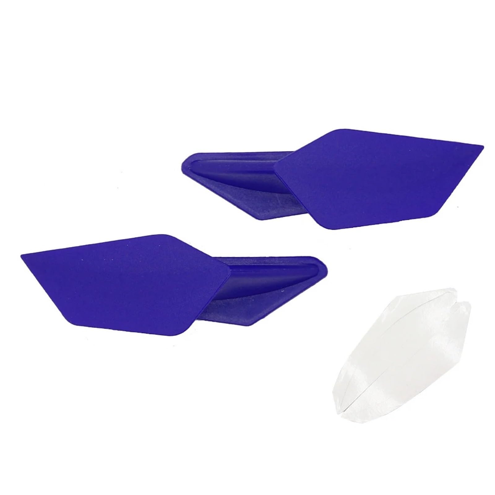Aerodynamik Flügel 2 Stücke Motorrad GP Winglets Kits Aerodynamische Seite Flügel Spoiler Universal Modifikation Motorräder Zubehör Dekoration 4 Farbe(Blue) von YINZO