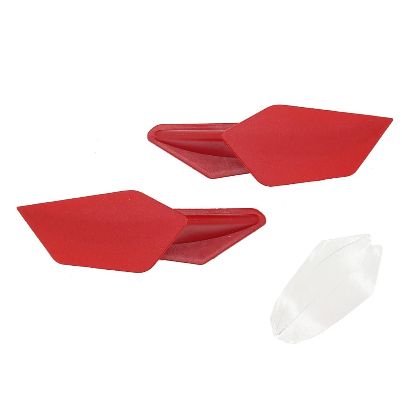 Aerodynamik Flügel 2 Stücke Motorrad GP Winglets Kits Aerodynamische Seite Flügel Spoiler Universal Modifikation Motorräder Zubehör Dekoration 4 Farbe(Red) von YINZO