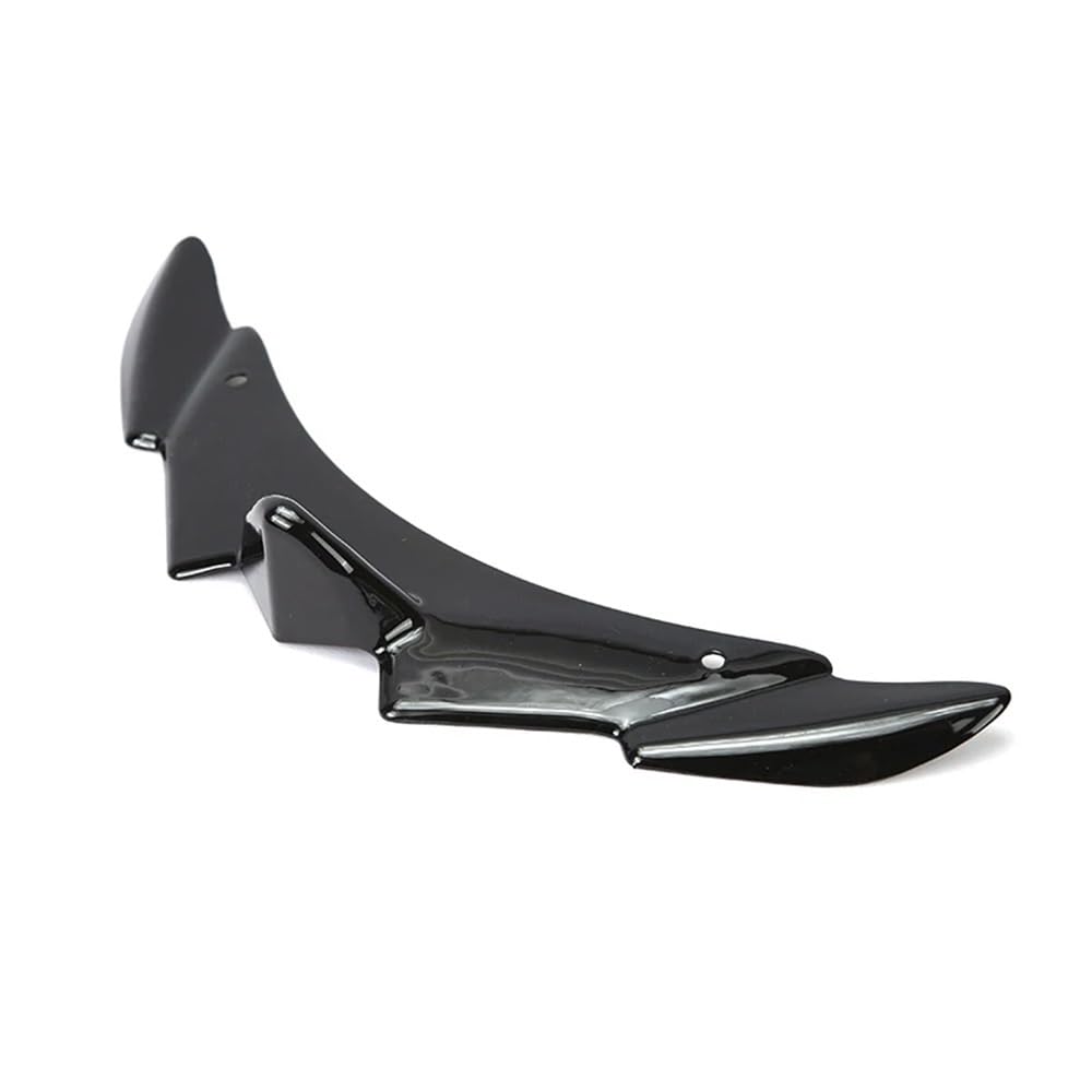 Für FORZA 350 NSS350 Motorrad Schnabel Front Lip Fixed Wing Unterlippe Spoiler Trim Verkleidung Winglets Zubehör(Bright black) von YINZO