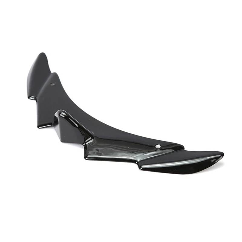 Für FORZA 350 NSS350 Motorrad Schnabel Front Lip Fixed Wing Unterlippe Spoiler Trim Verkleidung Winglets Zubehör(Bright black) von YINZO