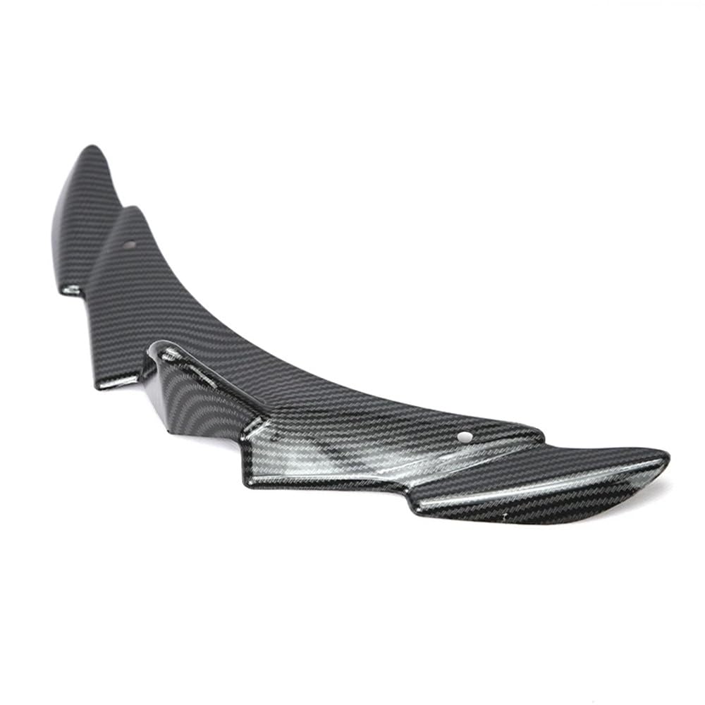 Für FORZA 350 NSS350 Motorrad Schnabel Front Lip Fixed Wing Unterlippe Spoiler Trim Verkleidung Winglets Zubehör(Carbon fibre) von YINZO