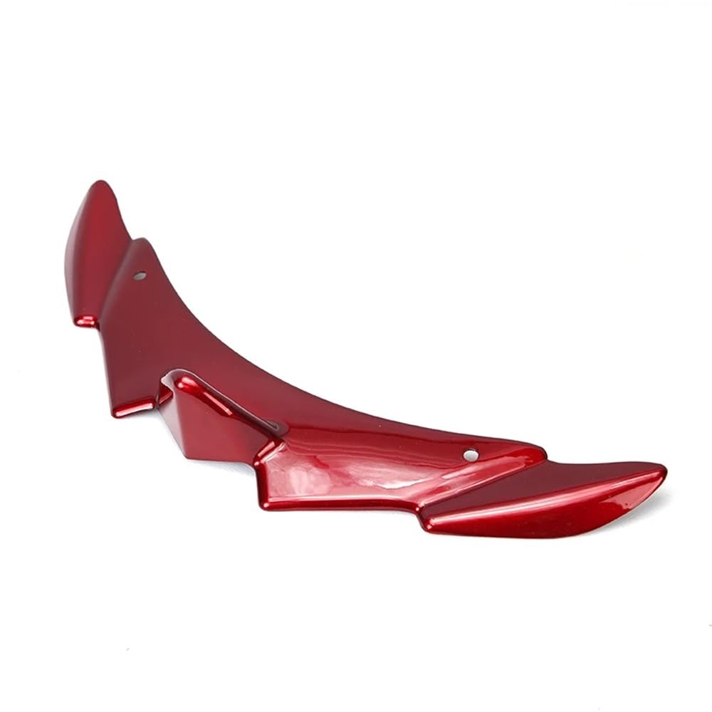 Für FORZA 350 NSS350 Motorrad Schnabel Front Lip Fixed Wing Unterlippe Spoiler Trim Verkleidung Winglets Zubehör(Dark red) von YINZO