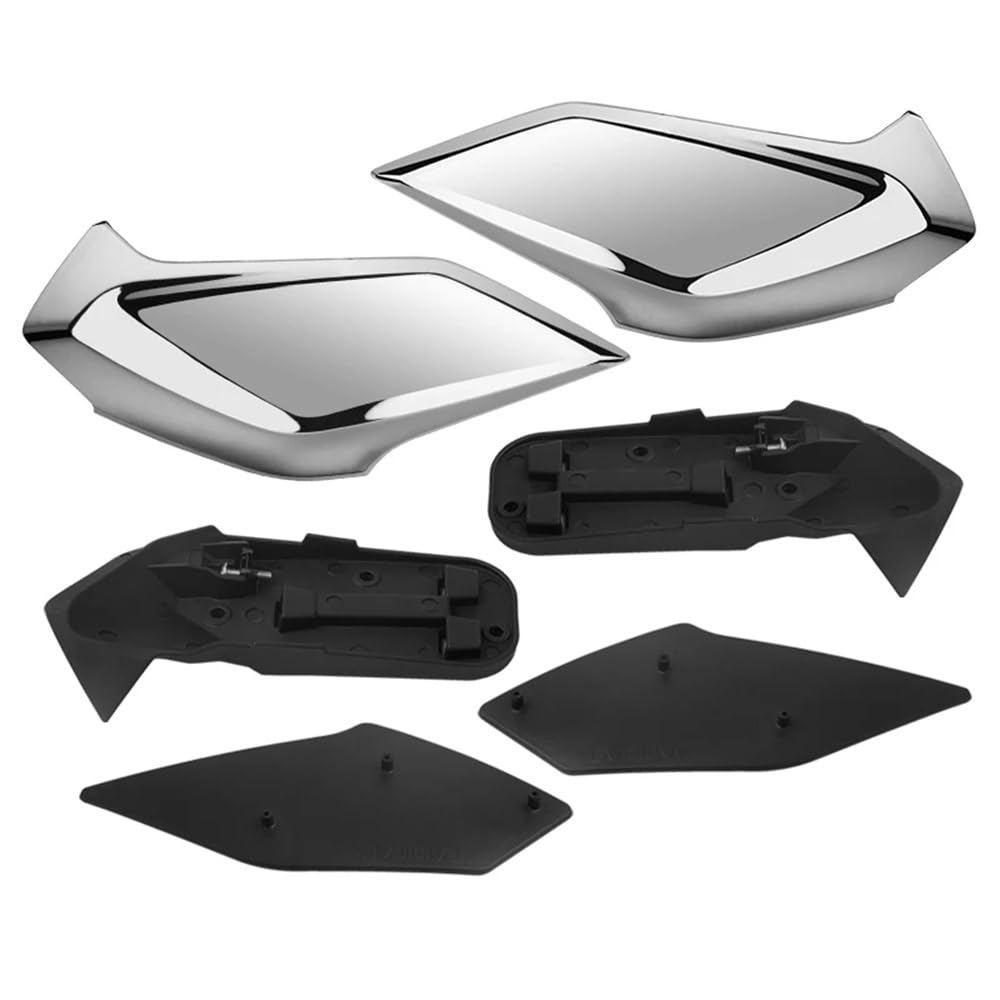 Für K1600GT K1600GTL K1600B GA 2011-2023 Motorrad Zubehör Front Verkleidung Seite Flügel Änderung Spoiler Winglet(Set 2 Chrome) von YINZO