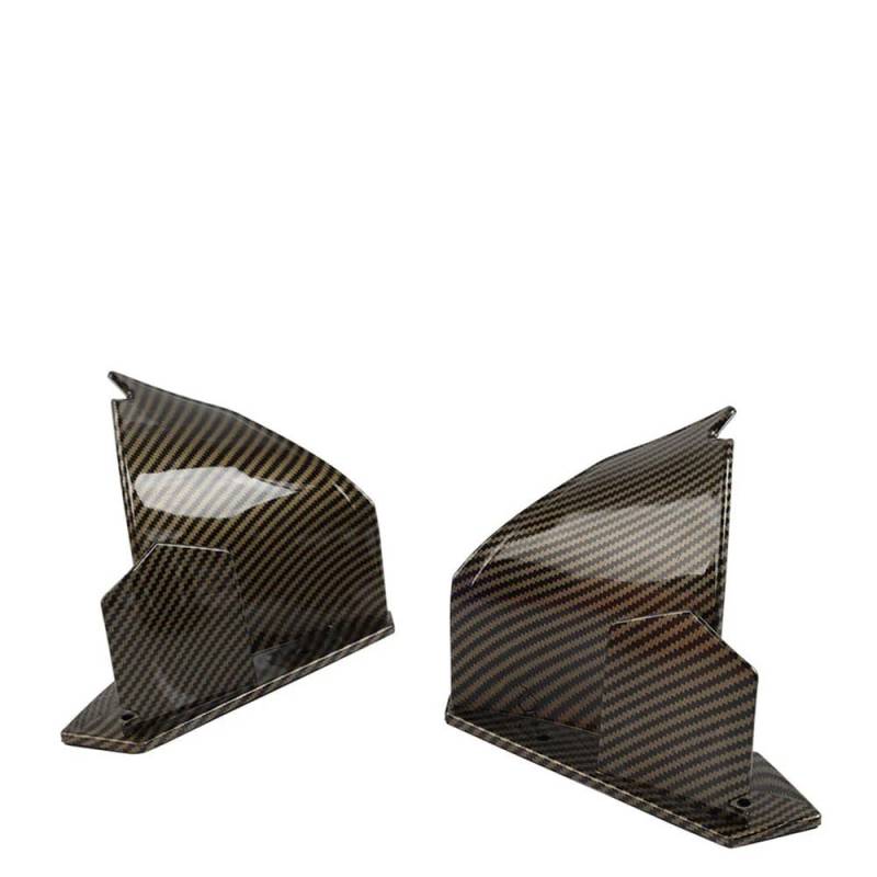 Für Panigale V4S V4 V4R Superleggera 2018 2019 2020 2021 2022 Motorrad Hinten Schwanz Spoiler Feste Flügel Verkleidung Winglet(Carbon Fibre Brown) von YINZO