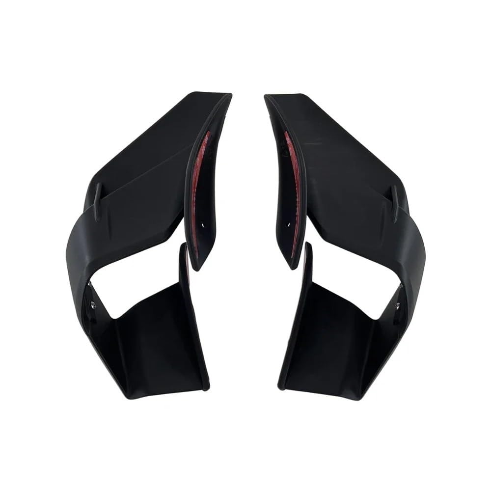 Für YZFR7 YZF R7 2021-2022 Motorrad Retrofit Aerodynamische Seite Fixed Wing Winglet Spoiler Front Verkleidung Flügel(Matte black) von YINZO
