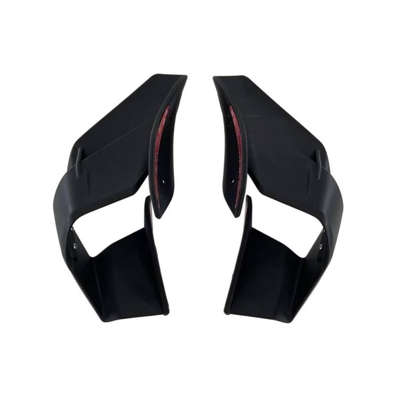 Für YZFR7 YZF R7 2021-2022 Motorrad Retrofit Aerodynamische Seite Fixed Wing Winglet Spoiler Front Verkleidung Flügel(Matte black) von YINZO