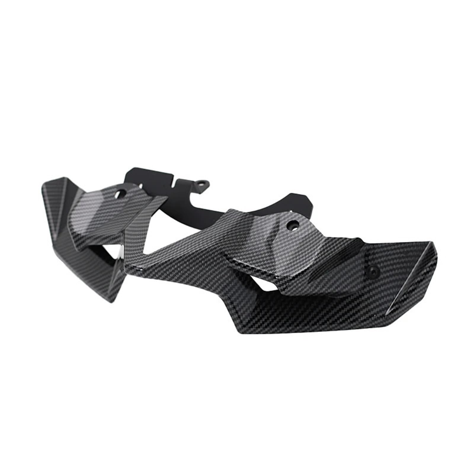Für Z 900 Naked Front Spoiler Winglet Aerodynamische Flügel Kit Spoiler Für Z900 2020 2021 2022 2023 Motorrad(Carbon Fiber Look) von YINZO