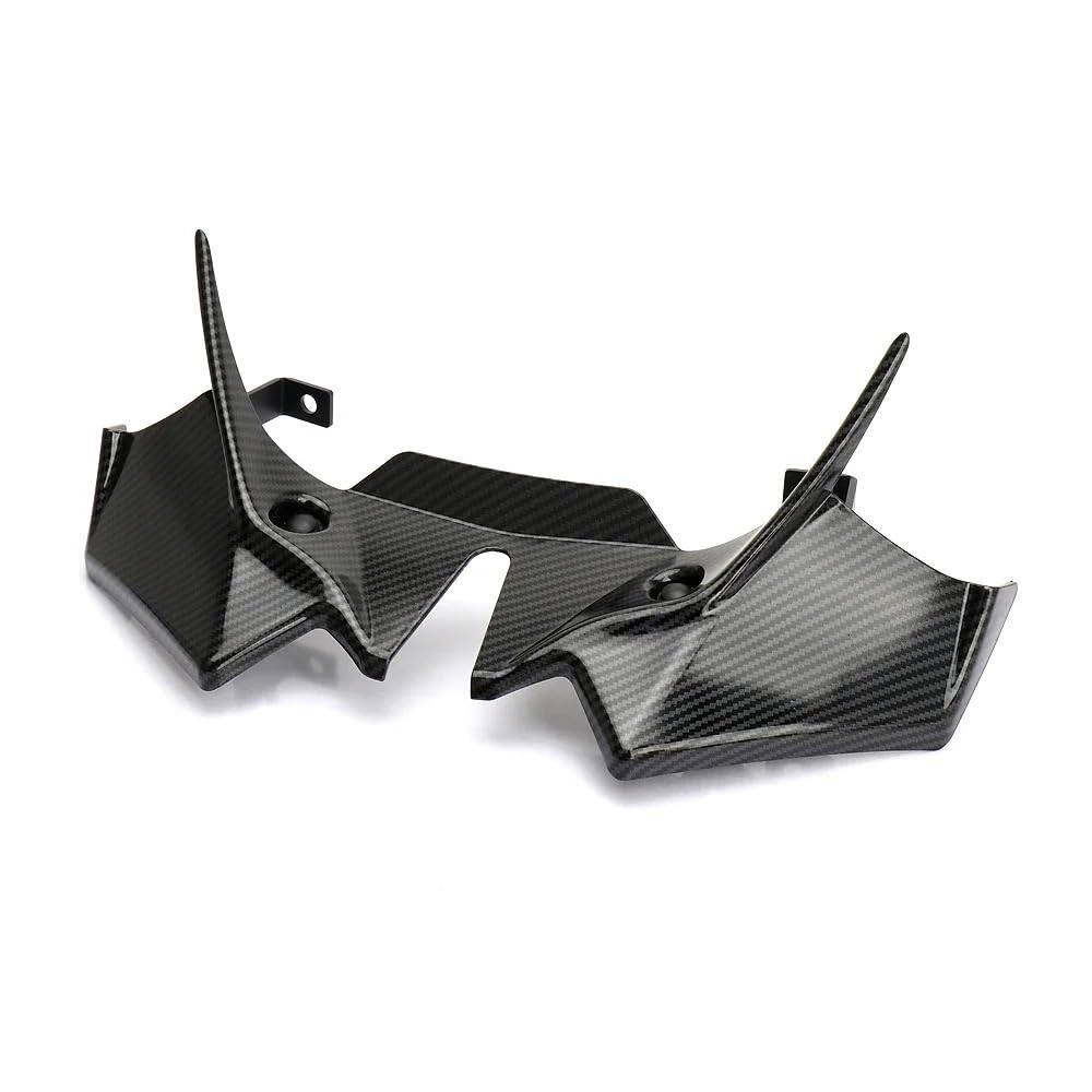 Für Z650 2021-2024 Motorrad Zubehör Frontspoiler Winglets Aerodynamische Flügel Spoiler Front Verkleidung(Carbon Fiber) von YINZO