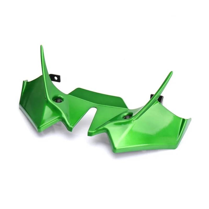 Für Z650 2021-2024 Motorrad Zubehör Frontspoiler Winglets Aerodynamische Flügel Spoiler Front Verkleidung(Green) von YINZO