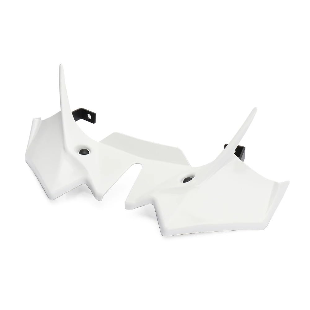 Für Z650 2021-2024 Motorrad Zubehör Frontspoiler Winglets Aerodynamische Flügel Spoiler Front Verkleidung(White) von YINZO