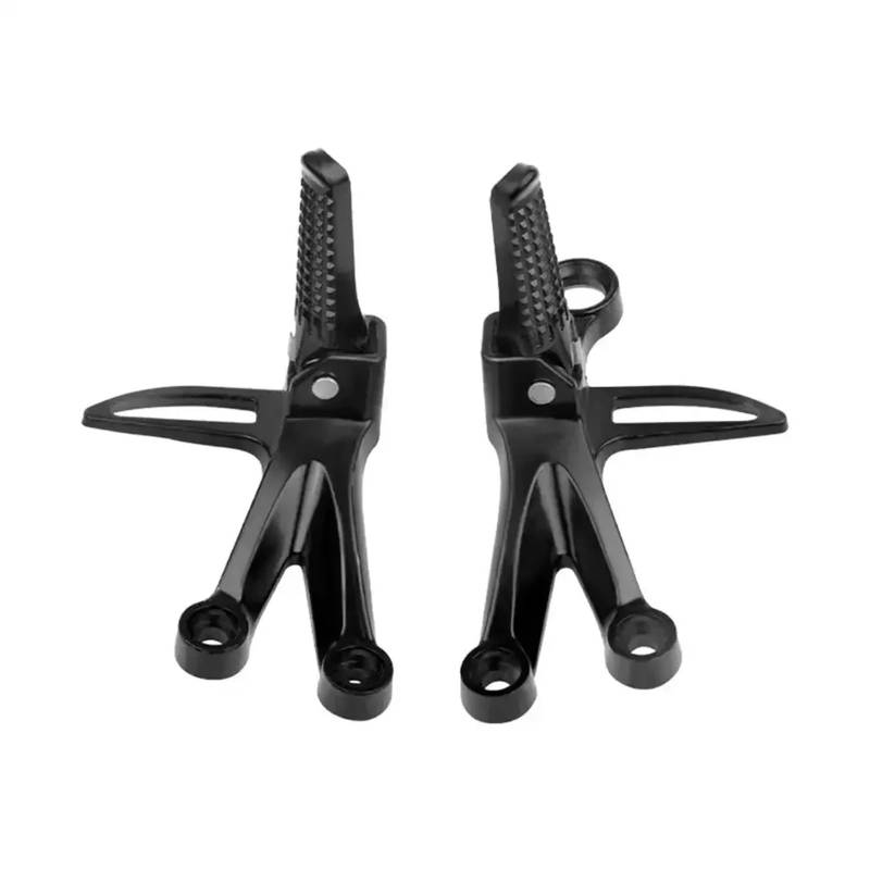 Fußstütze Hinten Passagier Fußrasten Motorrad Roller Modifikation Zubehör Motorrad Universal Fußrasten(Black) von YINZO