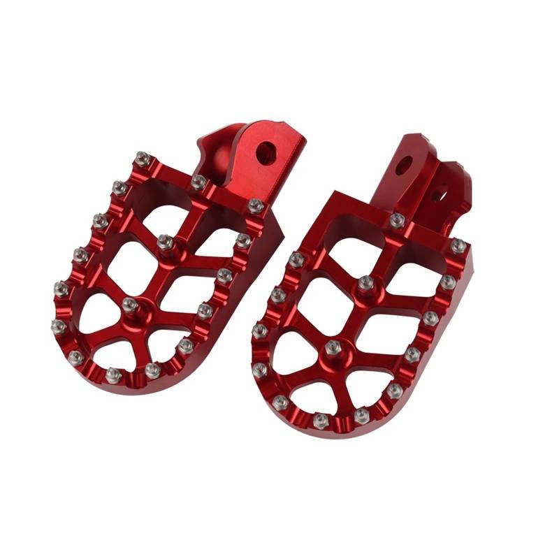Motorcycle Foot Für CRF250F CRF125F CRF125 CRF250 F CRF 250F 125F CRF 125 250 F Zubehör Fußstütze Fußrasten Fußrasten Stützen Pedal Teile(Red) von YINZO