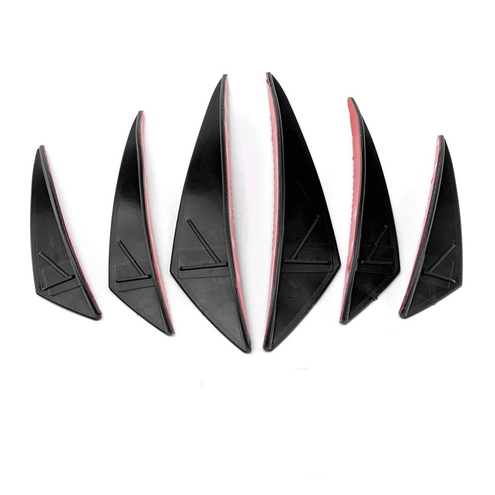 Motorcycle Side Panel Wing Deflectors Für Universal Motorrad Front Winglet Verkleidung Seitenflügel Windschutzscheibe Air Deflektor Aerodynamische Flügel Kit Spoiler(Black) von YINZO
