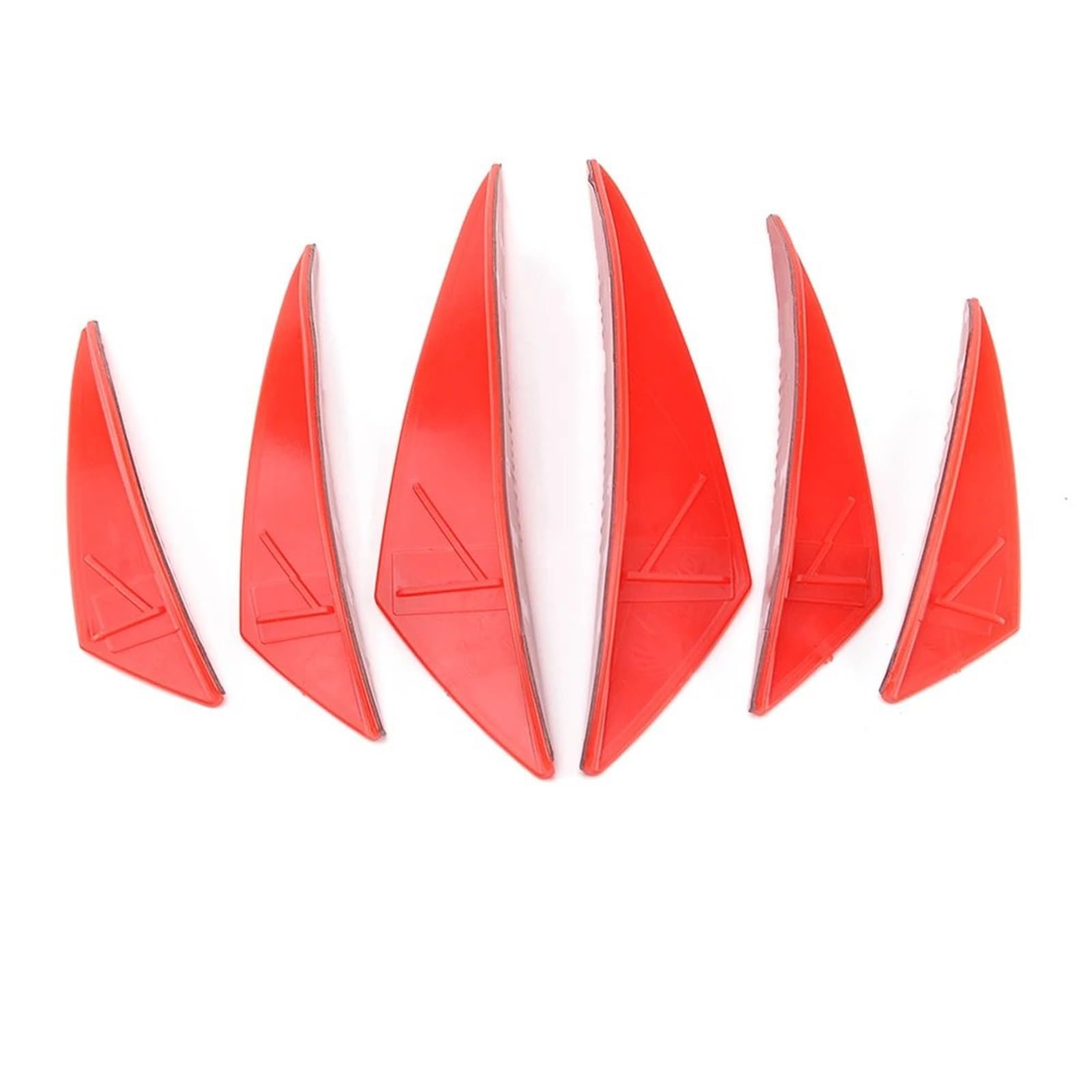 Motorcycle Side Panel Wing Deflectors Für Universal Motorrad Front Winglet Verkleidung Seitenflügel Windschutzscheibe Air Deflektor Aerodynamische Flügel Kit Spoiler(Red) von YINZO