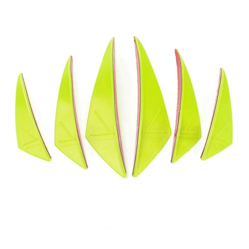 Motorcycle Side Panel Wing Deflectors Für Universal Motorrad Front Winglet Verkleidung Seitenflügel Windschutzscheibe Air Deflektor Aerodynamische Flügel Kit Spoiler(Yellow) von YINZO