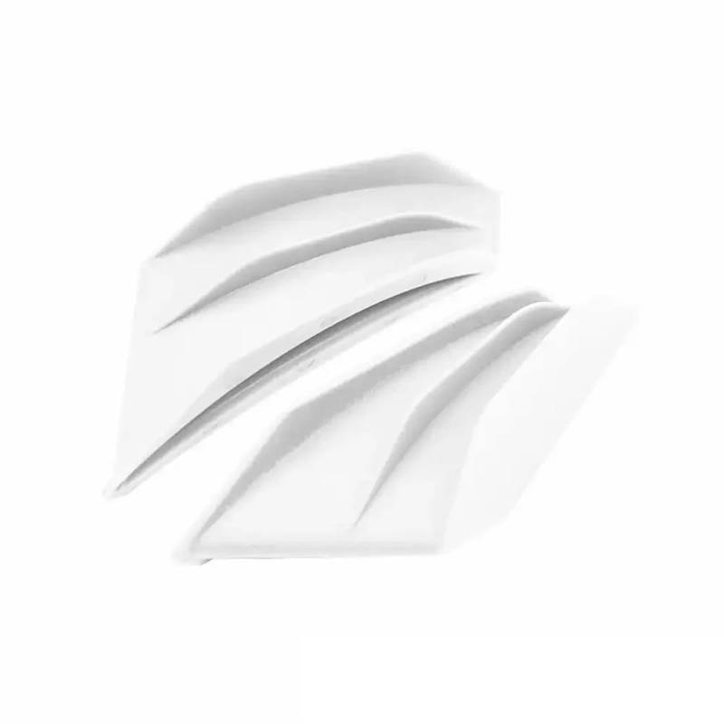 Motorrad Aerodynamische Flügel Seite Verkleidungen Winglets Motorrad Spoiler Flügel Winglet Aerodynamische Seite Flügel Fin Spoiler(White) von YINZO