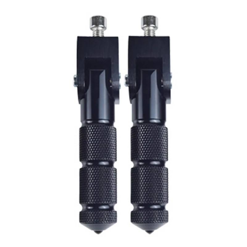 Motorrad Fußstützen Rutschfeste Fußstütze Roller Fußrasten Elektrofahrzeuge Mopeds Motocross Pedal Fußstütze Motorrad Fußrasten(Black) von YINZO