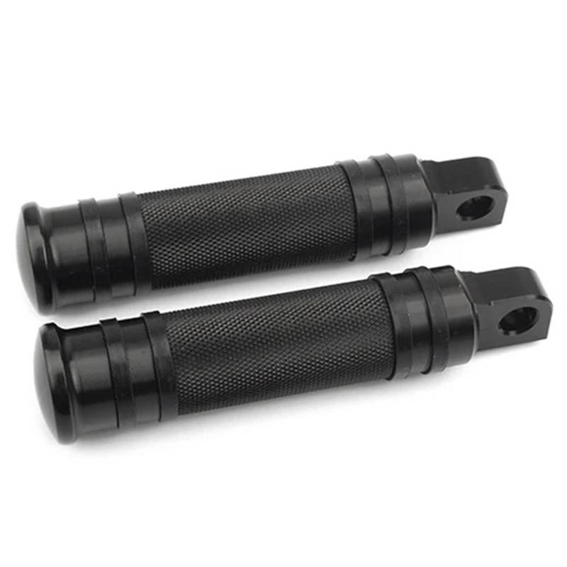 Motorrad-pedale Universal Motorrad Pegs Schwarz 25mm 32mm Crash Bar Autobahn Fußrasten Fußstützen Clamp O-Ring Montieren(Foot Rest) von YINZO