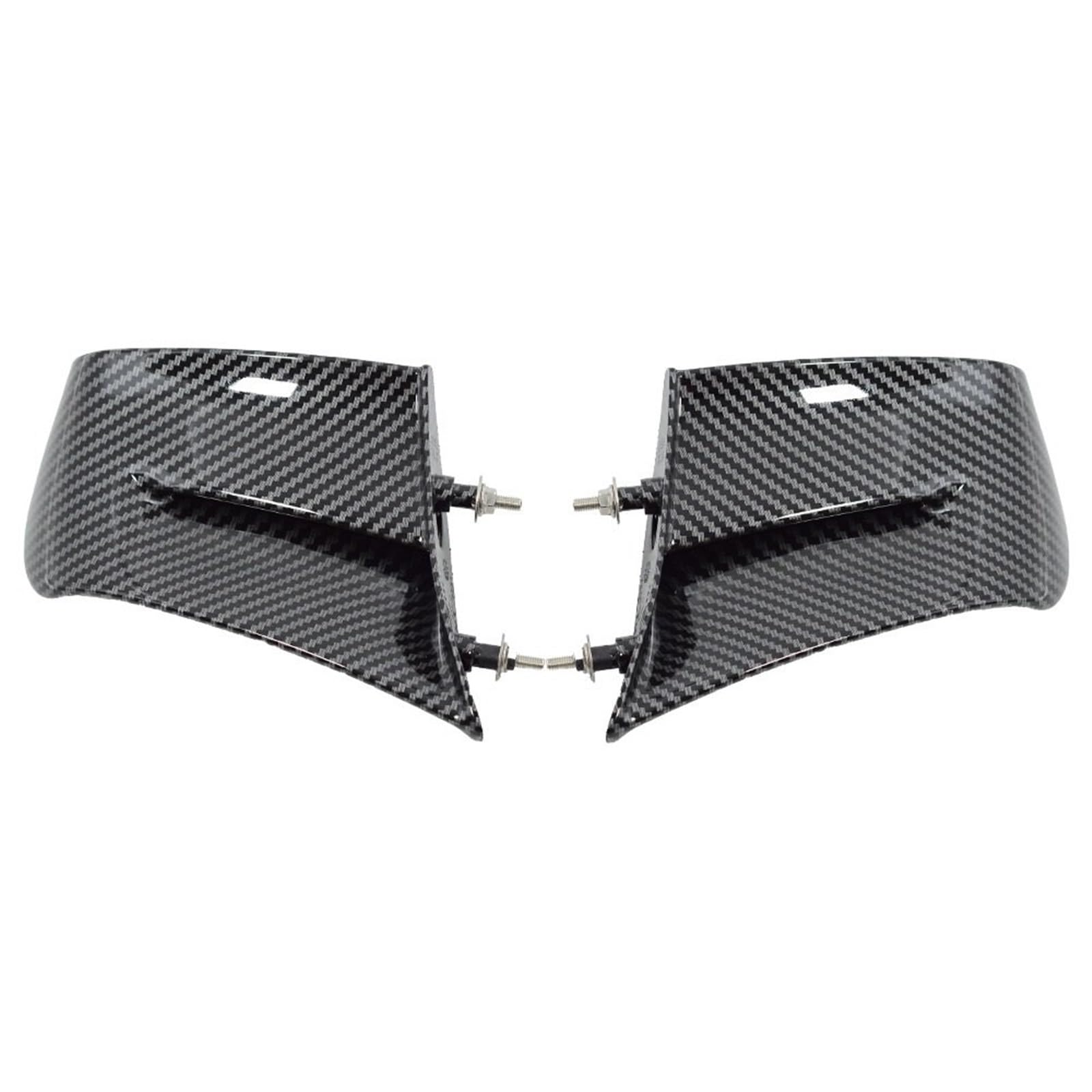 Spoiler Replacement Für Panigale V4 V4S V4R 2022 2023 Rot Motorrad Zubehör Winglets Seite Panels Verkleidung Fixed Wing(Carbon fiber Look) von YINZO