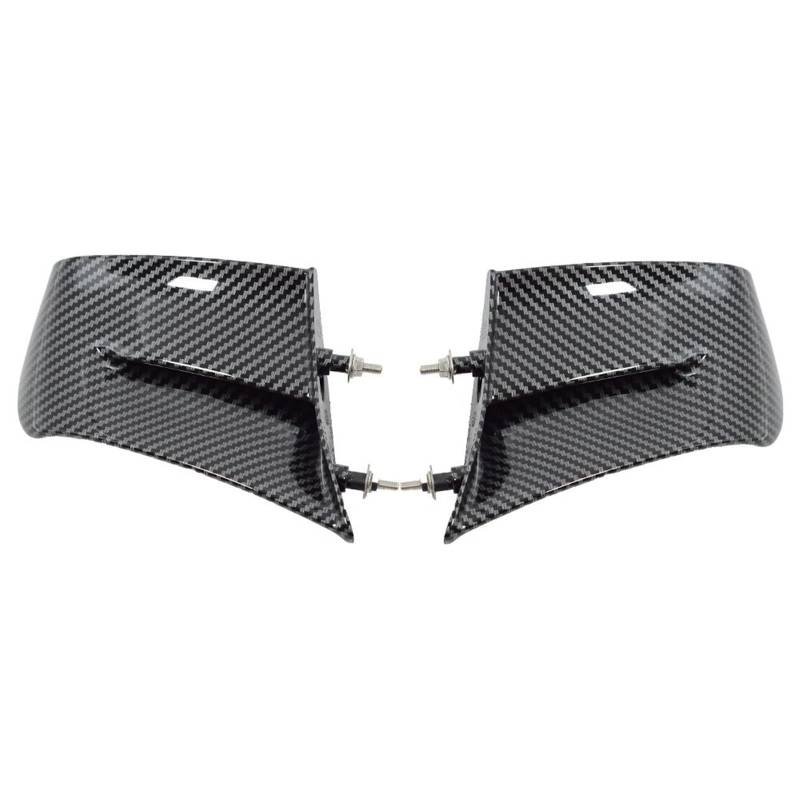 Spoiler Replacement Für Panigale V4 V4S V4R 2022 2023 Rot Motorrad Zubehör Winglets Seite Panels Verkleidung Fixed Wing(Carbon fiber Look) von YINZO