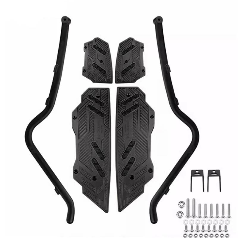 Trittbrett Schritt Für Forza350 Für NSS350 Motorrad Zubehör Footpad Für 350 NSS Anti Slip Verdickt Fuß Pedale Motorradpedale(Black-A) von YINZO