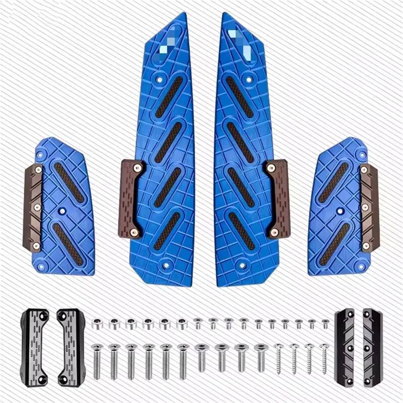 Trittbrett Schritt Für Forza350 Für NSS350 Motorrad Zubehör Footpad Für 350 NSS Anti Slip Verdickt Fuß Pedale Motorradpedale(Blue) von YINZO