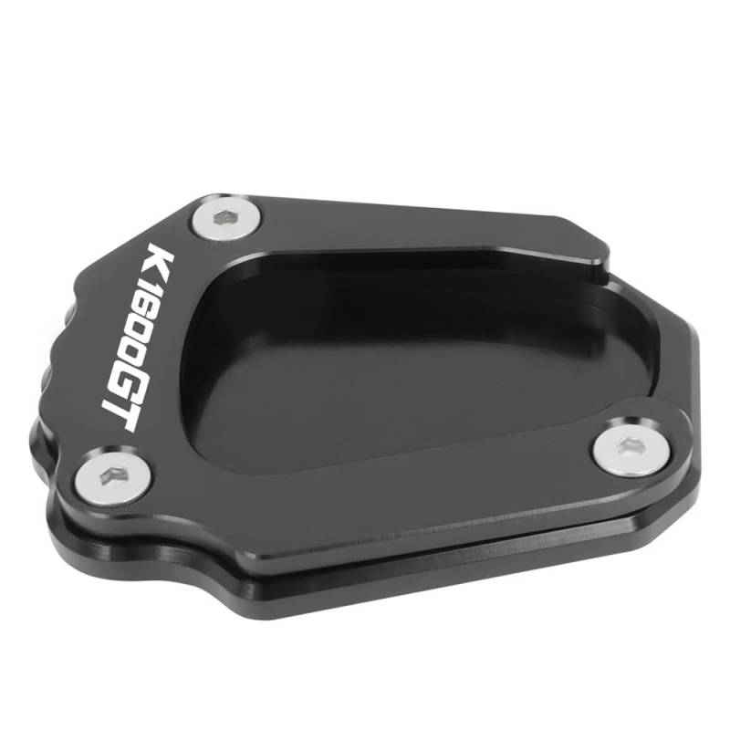 Motorrad SeitenstäNder Für K1600GT K1600GTL 2017-2023 K1600 GT/GTL Motorrad CNC Ständer Verlängerung Pad Fuß Seite Stand Platte(Black-with logo) von YINZO