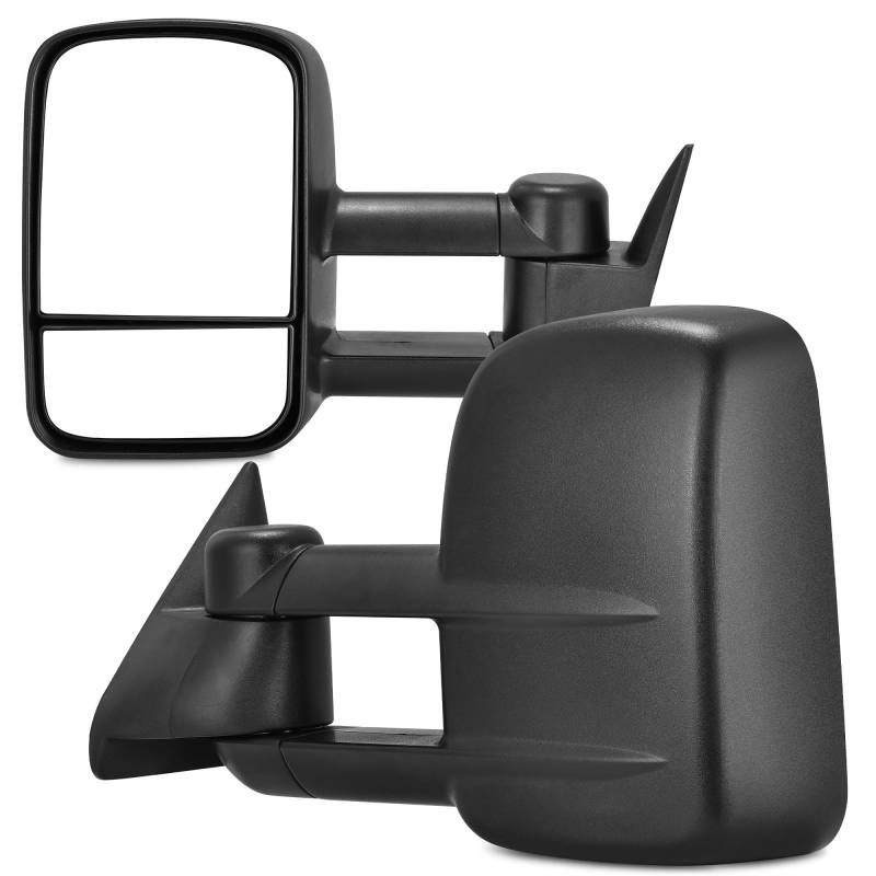 YITAMOTOR Abschleppspiegel, kompatibel mit Chevy GMC C1500 K1500, 1988-2000 C2500 C3500 K2500 K2500 K3500, K3500, elektrisch einstellbar, manuelles Teleskop von YITAMOTOR