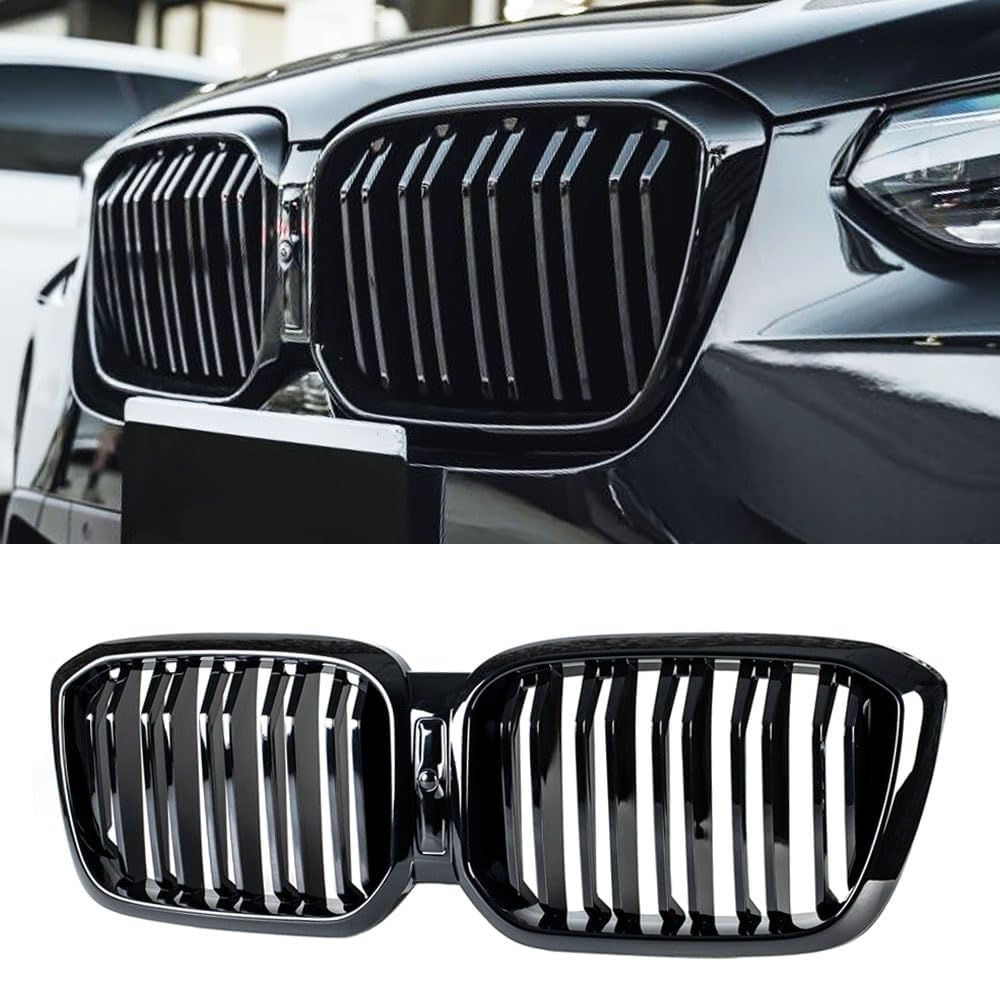 Gangying G01 G02 Kühlergrill für BMW X3 X4 G01 G02 Nieren Schwarz LCI Facelift X3 X4 Grill Schwarzer Glanz Doppelsteg Grill 2022 2023 2024 Gangying G01 G02 Kühlergrill für BMW X3 X4 G01 G02 Nieren Schwarz LCI Facelift X3 X4 Grill Schwarzer Glanz Doppelsteg Grill 2022 2023 2024 von YIUBCZOQI