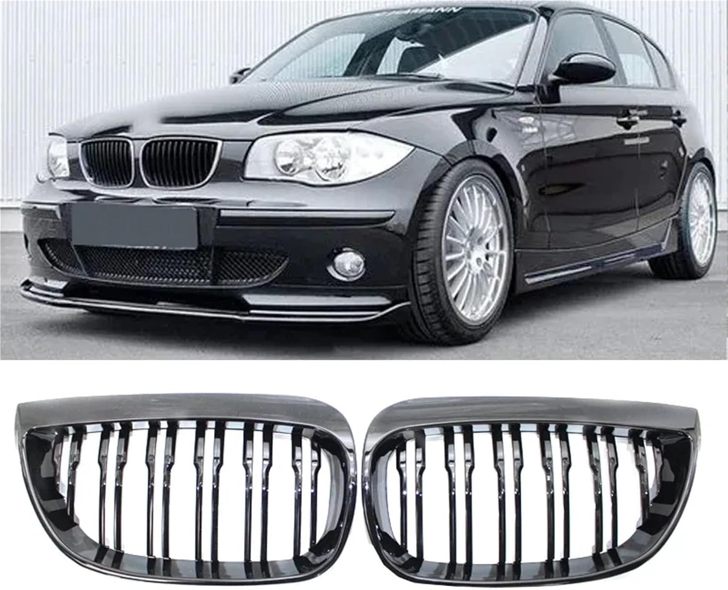 YIUBCZOQI E81 E87 Kühlergrill für BMW 1er E81 E87 120i 128i 130i 135i Nieren Doppelsteg Grill Sport Glanz Schwarz 2004 2005 2006 2007 YIUBCZOQI E81 E87 Kühlergrill für BMW 1er E81 E87 120i 128i 130i 135i Nieren Doppelsteg Grill Sport Glanz Schwarz 2004 2005 2006 2007 von YIUBCZOQI
