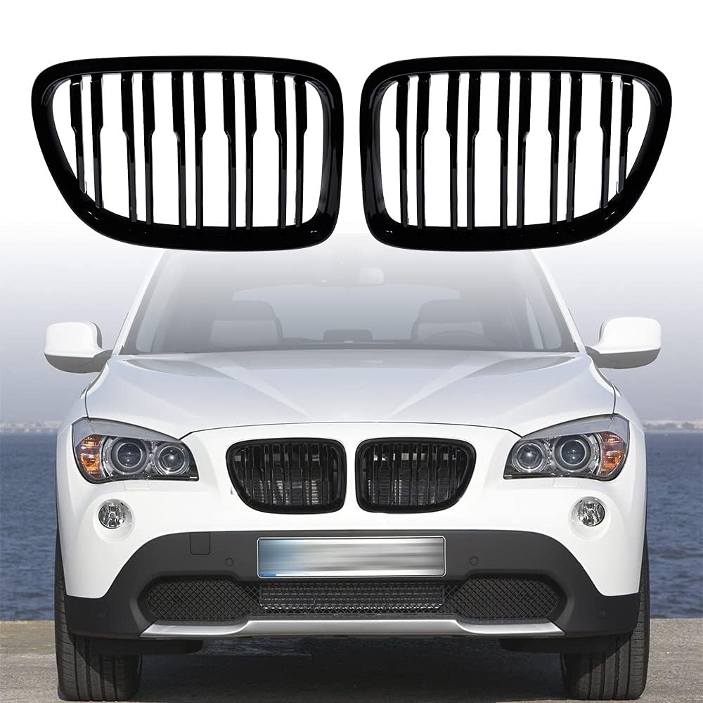 YIUBCZOQI E84 Kühlergrill Passend für BMW X1 E84 Schwarz Glanz Kühler Front Doppel Rippen Grill Kühlergrill 2009 2010 2011 2012 2013 2014 YIUBCZOQI E84 Kühlergrill Passend für BMW X1 E84 Schwarz Glanz Kühler Front Doppel Rippen Grill Kühlergrill 2009 2010 2011 2012 2013 2014 von YIUBCZOQI