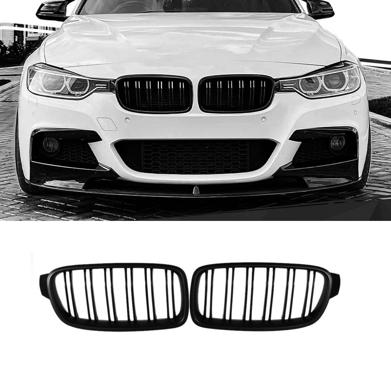 YIUBCZOQI F30 Kühlergrill für BMW 3er f30 Nieren f30 f31Grill Matt Schwarz Doppelsteg Sport Kühlergrill 2012 2013 2014 2015 2016 2017 2018 YIUBCZOQI F30 Kühlergrill für BMW 3er f30 Nieren f30 f31Grill Matt Schwarz Doppelsteg Sport Kühlergrill 2012 2013 2014 2015 2016 2017 2018 von YIUBCZOQI